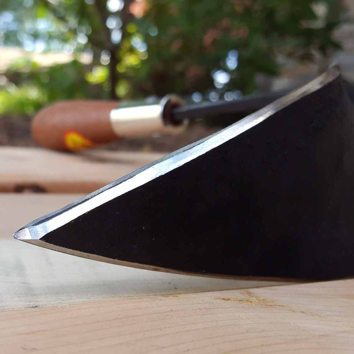 Our hand plows are sharpened on both edges for better cutting and more versatility.