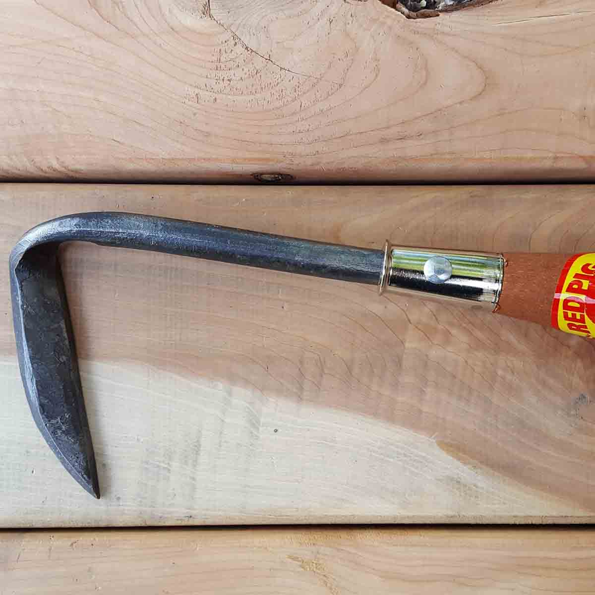 Detail of the forged steel tool.