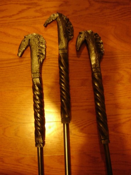 Fireplace Tool Set - Draft Horse Head