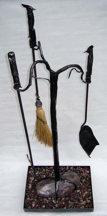 Fireplace Tool Set Bird Heads