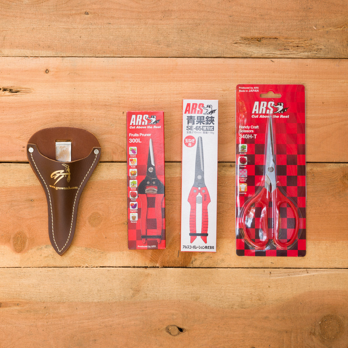 Leather scissor sheaths are available as an added accessory