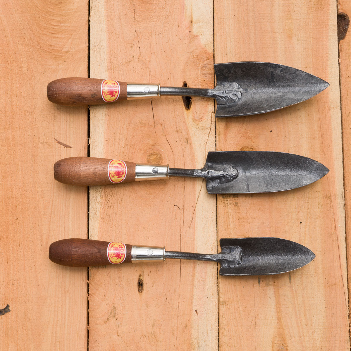 Comparison from top to bottom: Small Trowel, Planting Trowel, Extra Small Trowel