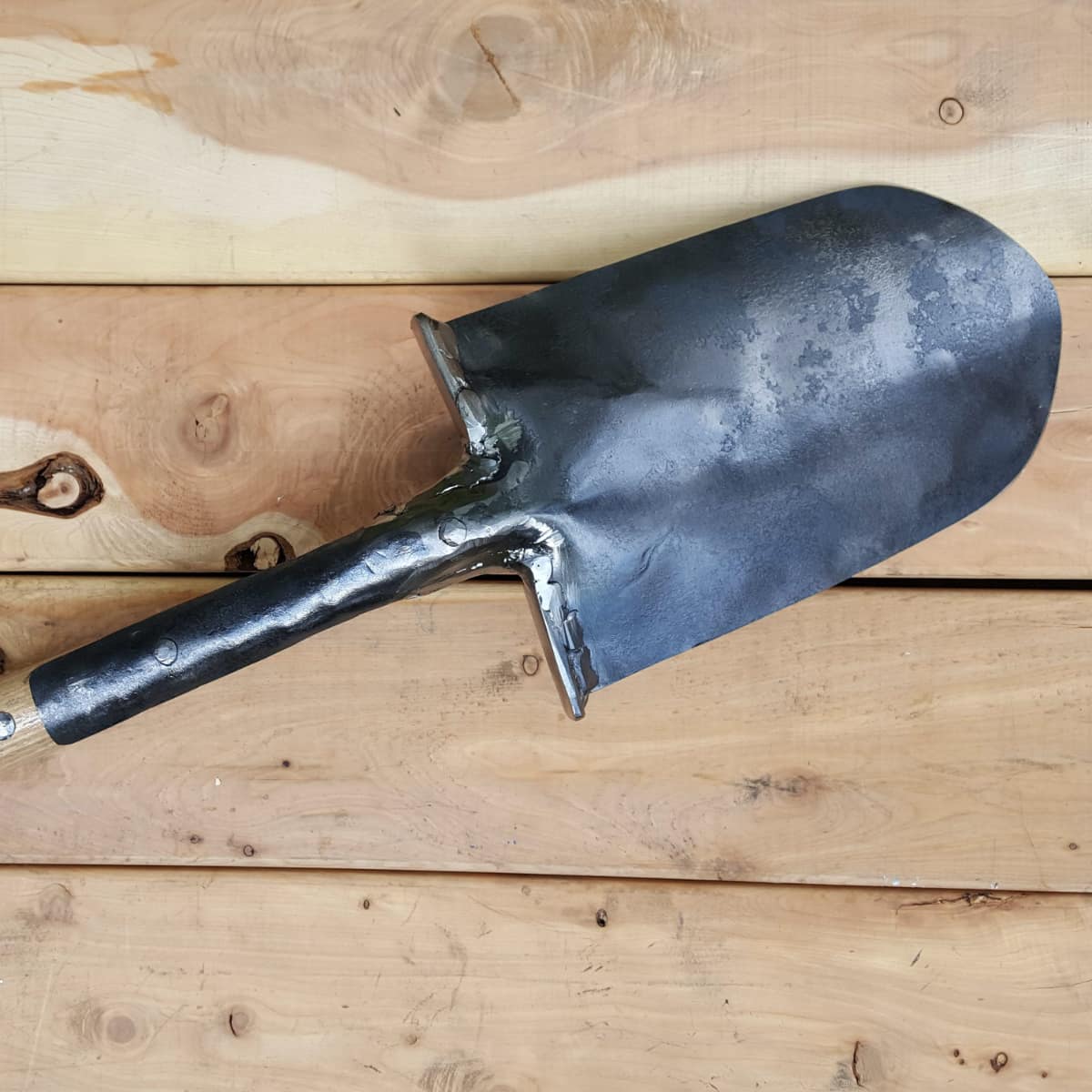Back of the hand forged blade