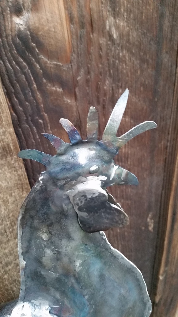 Rooster Garden Stake
